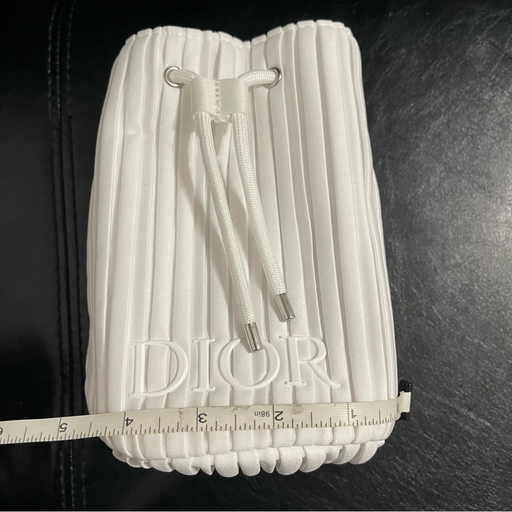 Dior White Quilted Drawstring Backpack - Picture 9 of 9